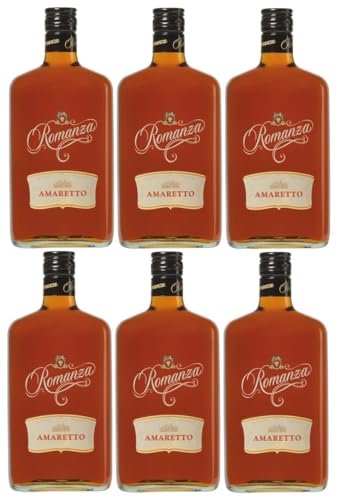 6 Flaschen Amaretto Romanza a 0,7 L 20% vol. + Space Keks gratis a 45 g von Onlineshop Bormann von Onlineshop Bormann