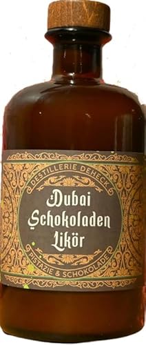 Dubai Schokoladen Likör a 0,5 L | Premium Schoko Pistazie Sahnelikör |im Dubai Chocolate Stil | 15% Vol. + Space Riegel von Onlineshop Bormann von Onlineshop Bormann