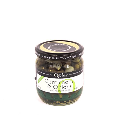 Opies Cornichons und Zwiebeln, 350 g von Opies