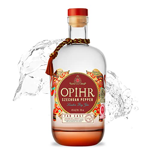 Opihr I Far East Edition I London Dry Gin Szechuan Pepper I Mit süßen blumigen Nuancen I Inspiriert durch die antike Gewürzstraße I 43% Vol. I 700 ml von OPIHR