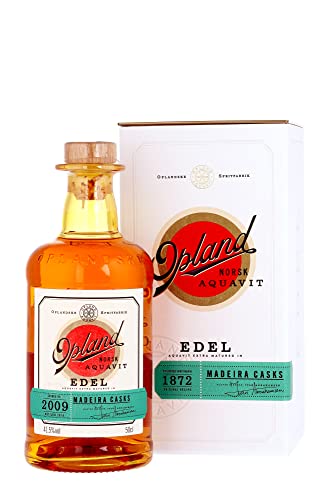 Opland Edel Madeira Cask Norwegian Aquavit 41,5 Vol.-% - Ein Meisterwerk norwegischer Aquavit-Kultur (1 x 0,5 l) von Opland