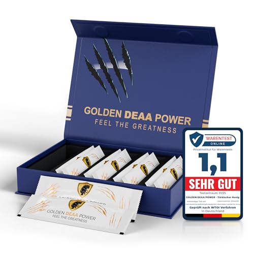 GOLDEN DEAA POWER Türkischer Honig – Natürliches Präparat für Männer – 10 Beutel mit je 20 Gramm – Rezeptfrei – Gelee zur schnellen und einfachen Oralen Einnahme von Oramics