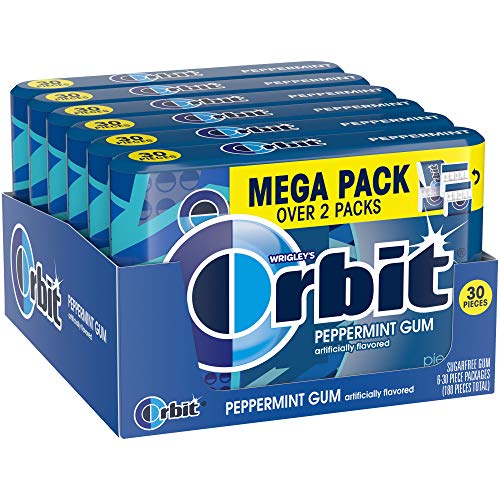 Orbit Peppermint Sugar Free Chewing Gum - 30 Piece Pack Of 6 - 32.1 Ounce (Pack Of 6) von Orbit