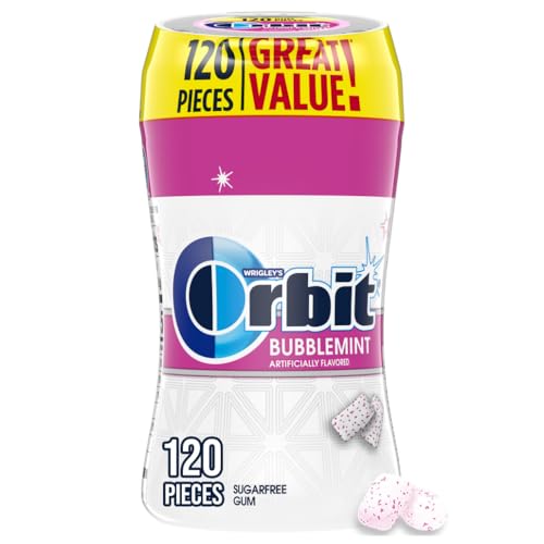 Orbit weiß bubblemint sugarfree gum, 120 stück flasche von Orbit