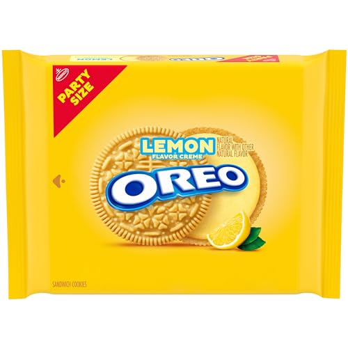 OREO Zitronencreme-Sandwich-Kekse, Partygröße, 750 ml von Oreo