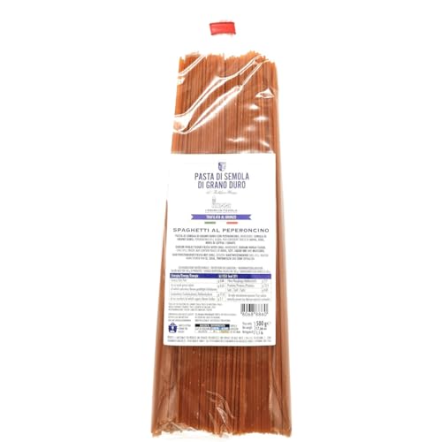 LA TRAFILATA Spaghetti al Peperoncino/Spaghetti mit Chili 500g x4 von Oreste Mazzi