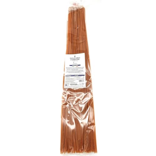 LA TRAFILATA lunghi Spaghetti al Peperoncino/Lange Spaghetti mit Chili 60cm - 500g x16 von Oreste Mazzi