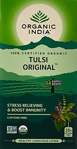 Organic India Green Tea|Organic India Tulsi Original Tea, 25 Infusion Tea Bags von Buosha