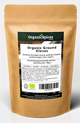 Organic Ground Cloves (Powder) | Premium Quality | Soil Association Certified | (100g) von OrganicSpice