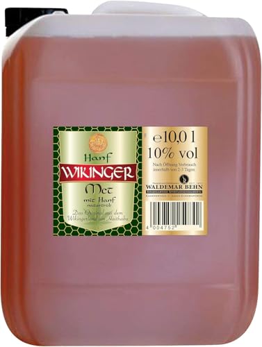 Hanf Wikinger Met| 1 x 10l Kanister | Honigwein aus dem Wikingerland Haithabu | Hanf Met | Das Original von Original Wikinger Met