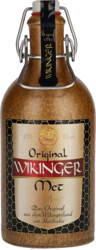 Original Wikinger Met | 1x0,5 L im Tonkrug | Honigwein aus der historischen Ursprungsregion in Norddeutschland | fruchtig aromatisch | Das Original von Original Wikinger Met