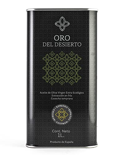 ORO DEL DESIERTO - Spanisches Natives Olivenöl Extra (Coupage der Sorten Arbequina, Hojiblanca und Picual) - 1 Liter Dose von Oro del Desierto