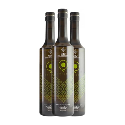 Olivenöl Oro del Desierto Edicion Limitada Origen Picual Medium Flasche 50 cl (Karton mit 3 Medium Flasche von 50 cl) von Oro del Desierto