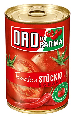 ORO di Parma Tomaten stückig scharf, 6er Pack (6 x 425 ml Dose) von Oro di Parma