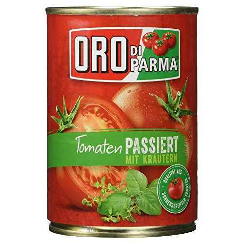 Oro di Parma Tomaten passiert mit Kräutern, 400 g (Packung mit 6) von Oro di Parma