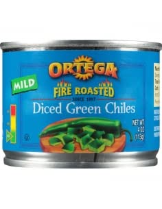 Ortega Feuergeröstete gewürfelte grüne Chili milde 113 ml von Ortega