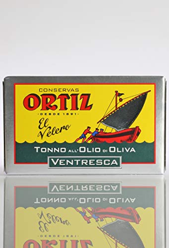 Conservas Ortiz Bauchfleisch vom Gelbflossen-Thunfisch, Ventresca Atún Claro, 1er Pack (1 x 110 g) von Ortiz