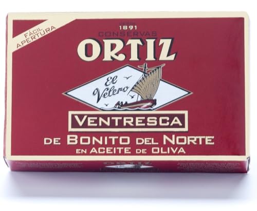 Conservas Ortiz Bauchfleisch vom Weißen Thunfisch, Ventresca Bonito del Norte, 1er Pack (1 x 110 g) von Ortiz