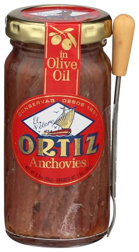 Ortiz Sardellen Filets (Anchovis) in Olivenöl, (95g) 3,3 oz von Ortiz