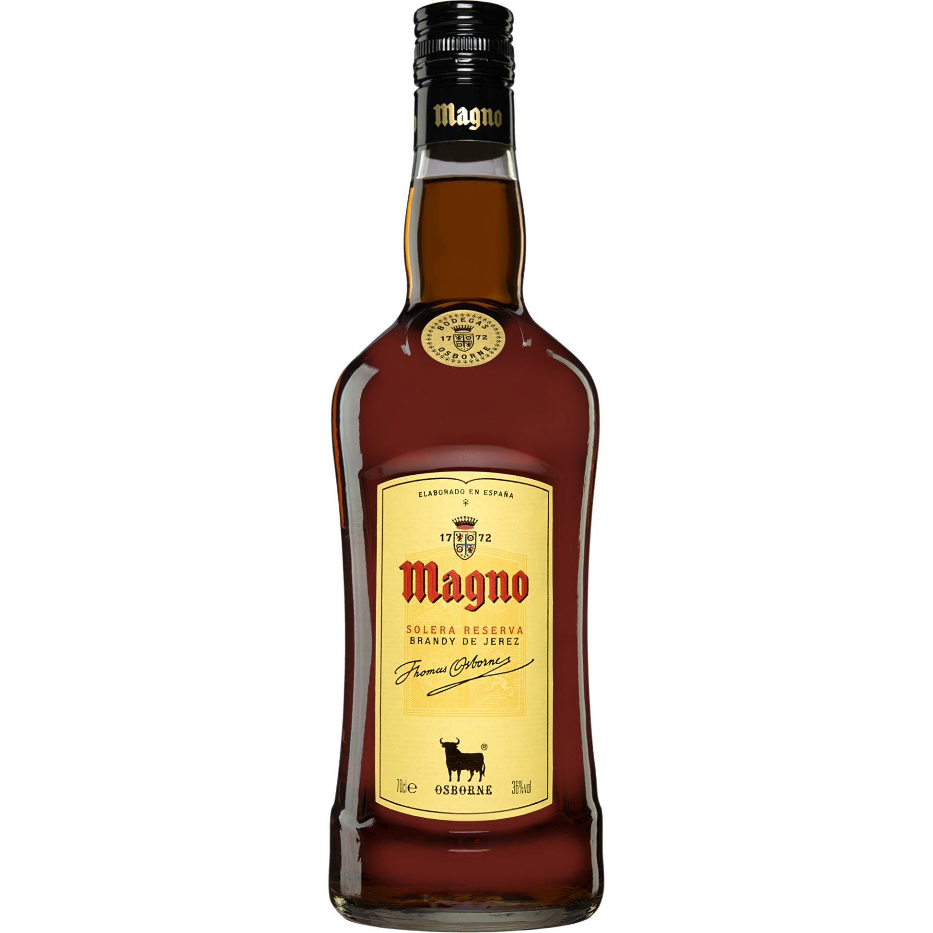 Brandy Osborne »Magno« Solera Reserva - 0,7 L.  0.7L 36% Vol. Brandy aus Spanien von Osborne