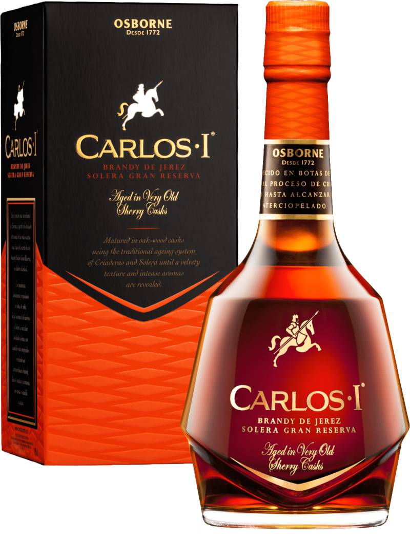 Carlos I Brandy de Jerez Solera Gran Reserva in Geschenkverpackung