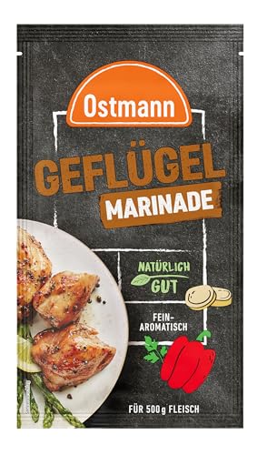 Ostmann Gewürze – Geflügel Marinade, flüssige Grillmarinade für Hähnchen & Pute, Gewürzmischung für 500 g Geflügelfleisch, ideal zum Grillen & Verfeinern von Speisen, 60 ml, 1 Stück (1er Pack) von Ostmann