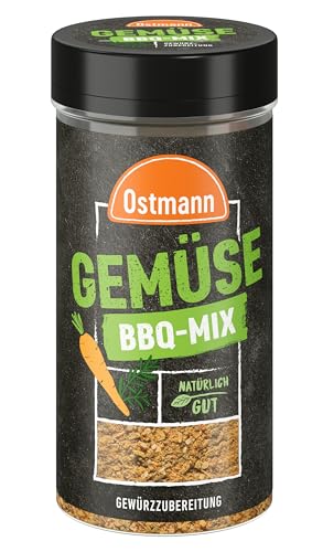 Ostmann Gewürze - Gemüse BBQ Mix | Gewürzzubereitung für Gemüse | Mediterrane Kräuternote für Grillgemüse, Tofu und Co. | 120 g im Streuer von Ostmann