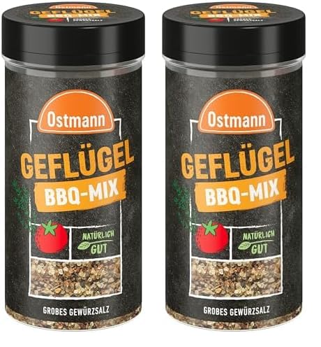 BBQ Mix Geflügel grobes Gewürzsalz (Packung mit 2) von Ostmann