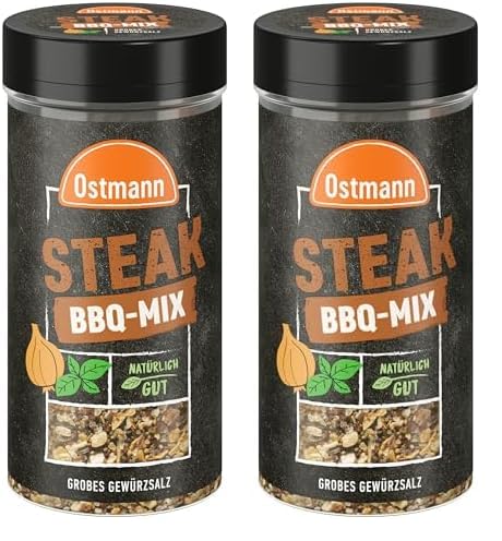 BBQ Mix Steak grobes Gewürzsalz (Packung mit 2) von Ostmann