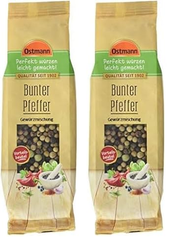 Ostmann Bunter Pfeffer Gewürzmischung, (70 g) (Packung mit 2) von Ostmann