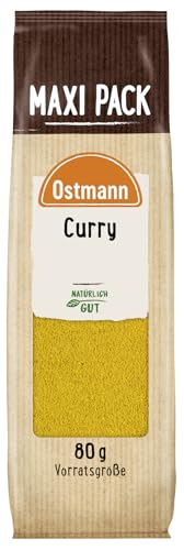 Ostmann Curry 1 x 80 g Currypulver indische Gewürz-Mischung, Curry-Gewürz, für leckeres indisches oder asiatisches Curry, Nudeln, Reis & Wok-Gemüse, Menge: 1 Stück von Ostmann