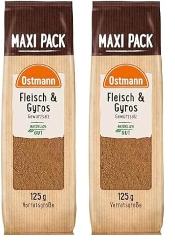 Ostmann Fleisch & Gyros Gewürzsalz, 125 g (Packung mit 2) von Ostmann