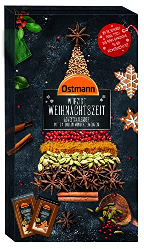 Ostmann Gewürze – Adventskalender 2022, Gewürzkalender mit 24 winterlichen Gewürzmischungen & Rezepten, Weihnachtskalender mit neuen Gewürz-Sorten, als Geschenkidee für den Advent von Ostmann