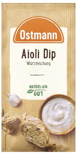 Ostmann Gewürze – Aioli Dip, aromatische Gewürzmischung für leckere Dips und Soßen zu Snacks, Chips, Brot, Fleisch, Gemüse und vielem mehr, 10 g von Ostmann