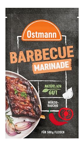 Ostmann Gewürze – Barbecue Marinade, flüssige Grillmarinade, würzig-rauchiger Geschmack, Gewürzmischung für 500 g Fleisch, ideal zum Grillen & Verfeinern von Speisen, 60 ml (Packung mit 10) von Ostmann