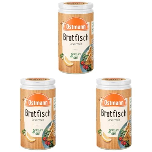 Ostmann Gewürze - Bratfisch Gewürzsalz | Nachfüllbare & recyclebare Verpackung | 50 g in der Streudose (Packung mit 3) von Ostmann