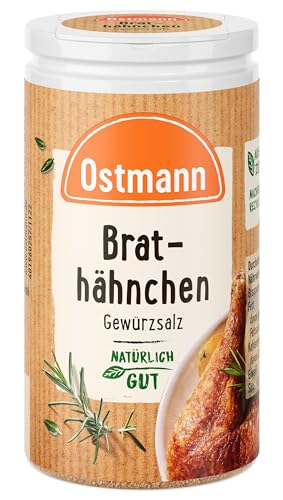 Ostmann Gewürze - Brathähnchen Gewürzsalz | Würzig-pikanter Geschmack für Geflügelgerichte wie Chicken Wings | 50 g in der Streudose von Ostmann
