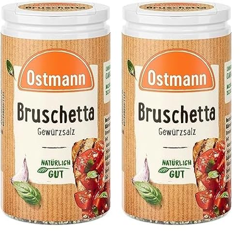 Ostmann Gewürze – Bruschetta Gewürzsalz, leckeres, mediterranes Gewürzsalz, auch für Tomatensalat und Pastasaucen (Verpackungsdesign kann abweichen) (Packung mit 2) von Ostmann