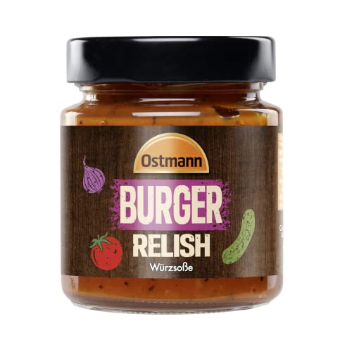 Ostmann Gewürze - Burger Relish Würzsoße | Würzig-säuerliche Soße für Grillfleisch, Burger, Hot Dogs | 220 g im Glas von Ostmann