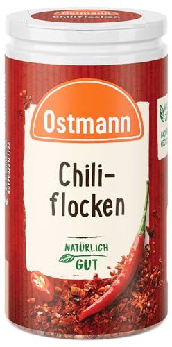 Ostmann Gewürze - Chiliflocken | Milde aromatische Schärfe für Fleisch- und Gemüsegerichte, Saucen und Dips | 30 g in der Dose von Ostmann