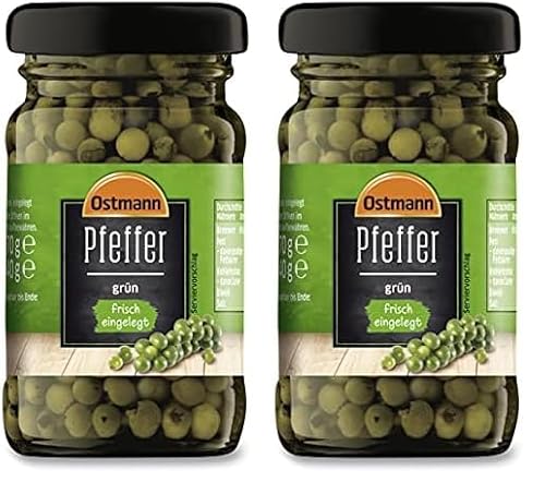 Ostmann Gewürze Grüner Pfeffer eingelegt, 70 g (Packung mit 2) von Ostmann