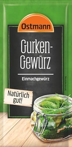 Ostmann Gewürze – Gurken Gewürz, zum Würzen beim Einmachen von sauren Gurken im Glas, für leckere Essiggurken und anderes Gemüse, 9 x 30 g von Ostmann