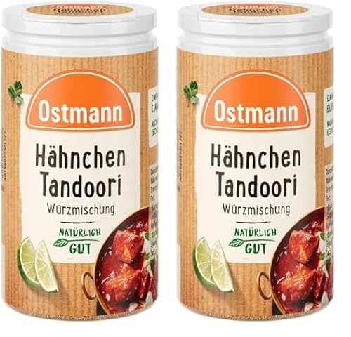 Ostmann Gewürze - Hähnchen Tandoori Würzmischung | Nachfüllbare & recyclebare Verpackung | 45 g in der Streudose (Packung mit 2) von Ostmann