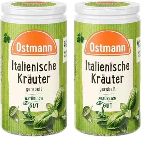 Ostmann Gewürze -Italienische Kräuter | Mediterrane Kräuternote für Pizza, Pasta und Tomatensaucen | 12,5 g in der Streudose (Packung mit 2) von Ostmann