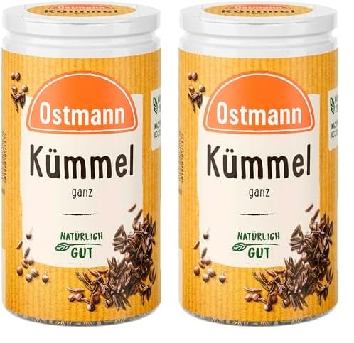 Ostmann Gewürze - Kümmel ganz | Zum Würzen von Brot und Gebäck | 35 g in der Streudose (Packung mit 2) von Ostmann