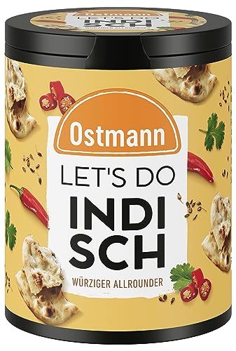 Ostmann Gewürze - Let's Do Indisch | Indische Gewürzzubereitung für Currys, Tofu oder Dhal | Würziger Allrounder mit Koriander und Kurkuma | 70 g in recyclebarer Metalldose von Ostmann