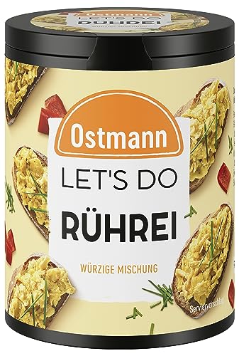 Ostmann Gewürze - Let's Do Rührei | Gewürzsalz für Rührei, Omelette und weitere Ei-Gerichte | Würzige Mischung mit Schnittlauch, Muskatnuss und Kurkuma | 75 g in recyclebarer Metalldose von Ostmann