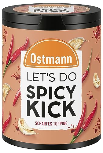 Ostmann Gewürze - Let's Do Spicy Kick | Chili Gewürzzubereitung für angenehmen Schärfe-Kick | Scharfes Topping mit Jalapeño und Ancho Chili | 50 g in recyclebarer Metalldose von Ostmann