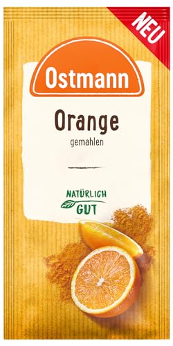 Ostmann Gewürze - Orange gemahlen - verleiht Gebäck, Süßspeisen und Getränken eine fruchtige Note - 10 g im Beutel von Ostmann