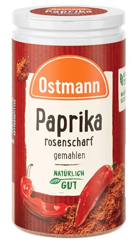 Ostmann Gewürze -Paprika rosenscharf | Schärfe für Gulasch, Suppen und Eintöpfe | 35 g in der Streudose von Ostmann